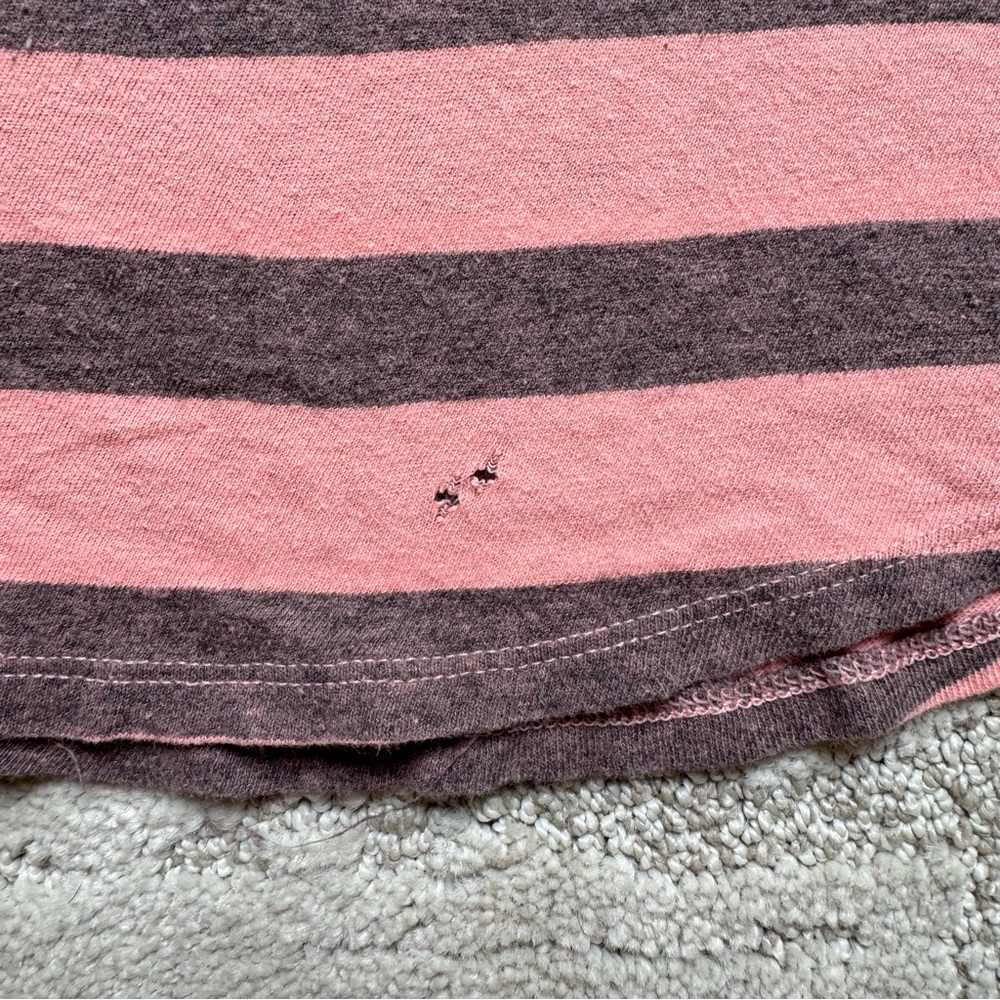 ✨ Free People We The Free The Twist Coral Light Striped Tank Top - Picture 6 of 11